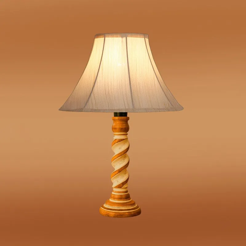 Modera Elvoa Wooden Table Lamp - Ivory media 6