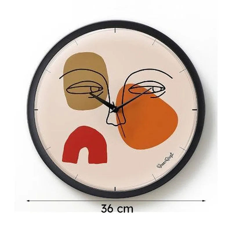 Abstract Faces Wall Clock media 7