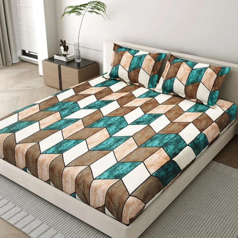 PatternNest Woolen Bedsheet - 150 GSM media 1