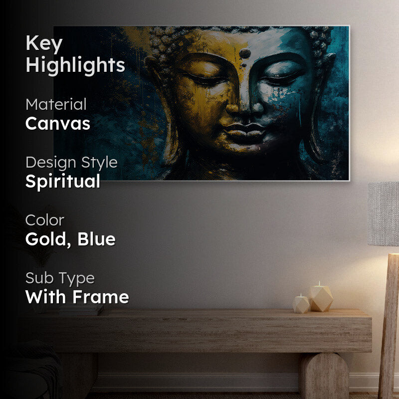 Mansa Buddha Canvas Wall Painting media 2