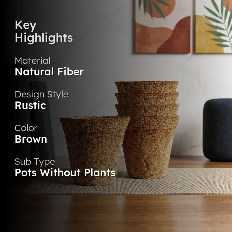 Alsa Coir Pot - Set Of Five media 2