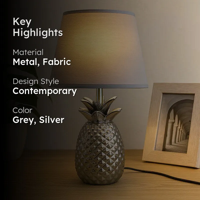 Bronzelle Metal Table Lamp - Grey media 2