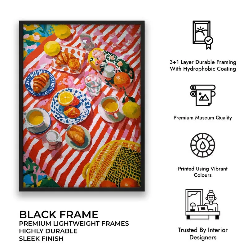 Picnella Canvas Wall Painting With Black Frame media 7