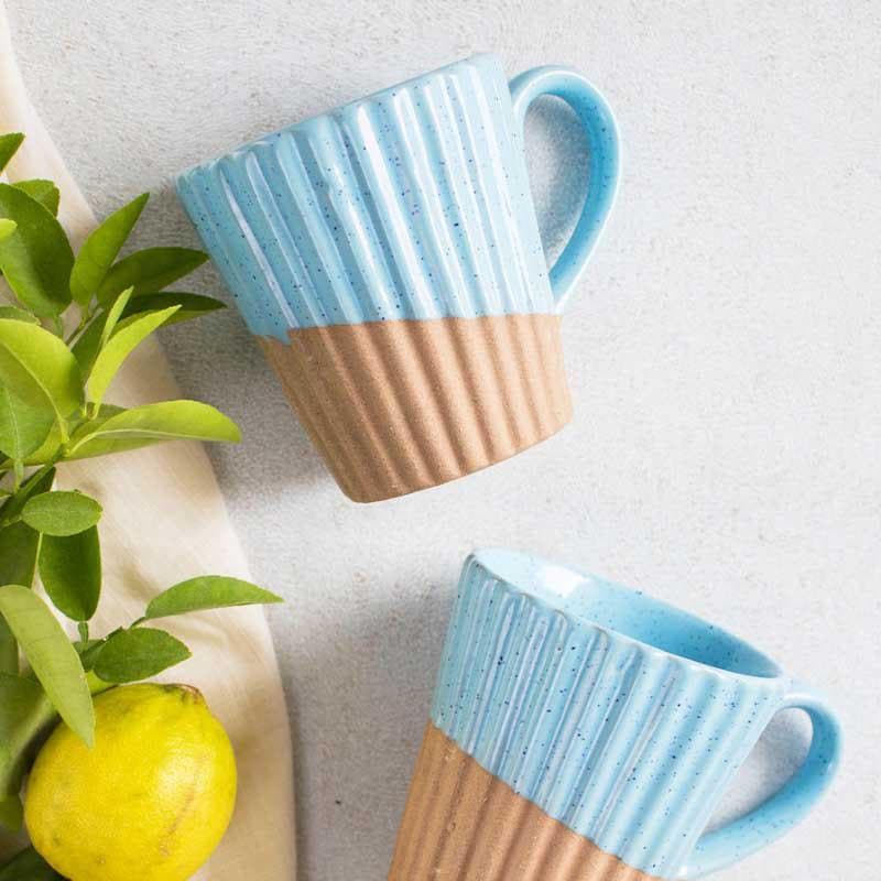 Ocean Stoneware Coffee Mug (353 mL Each) - Set of Two - 353 ML Each