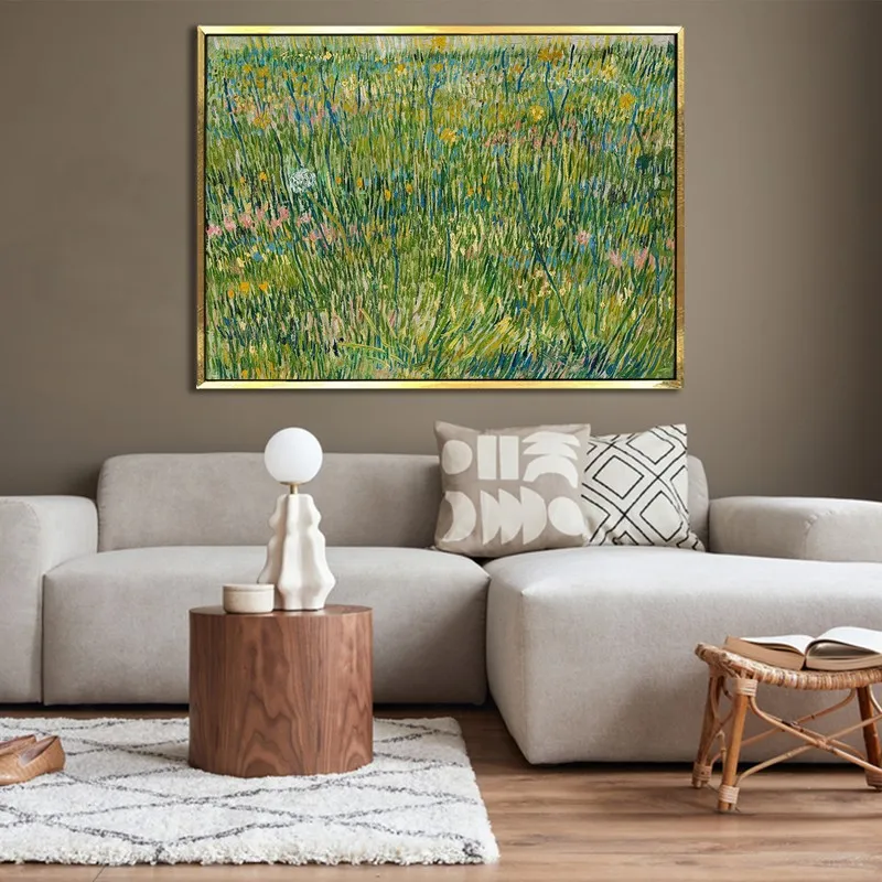 Field Murmur Canvas Wall Painting With Frame media 4