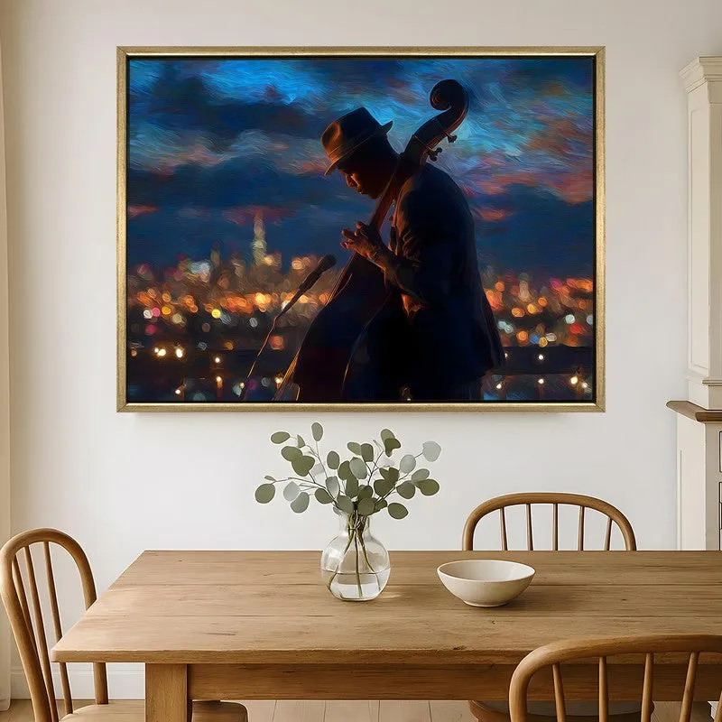 City Serenade Canvas Wall Painting With Frame media 1