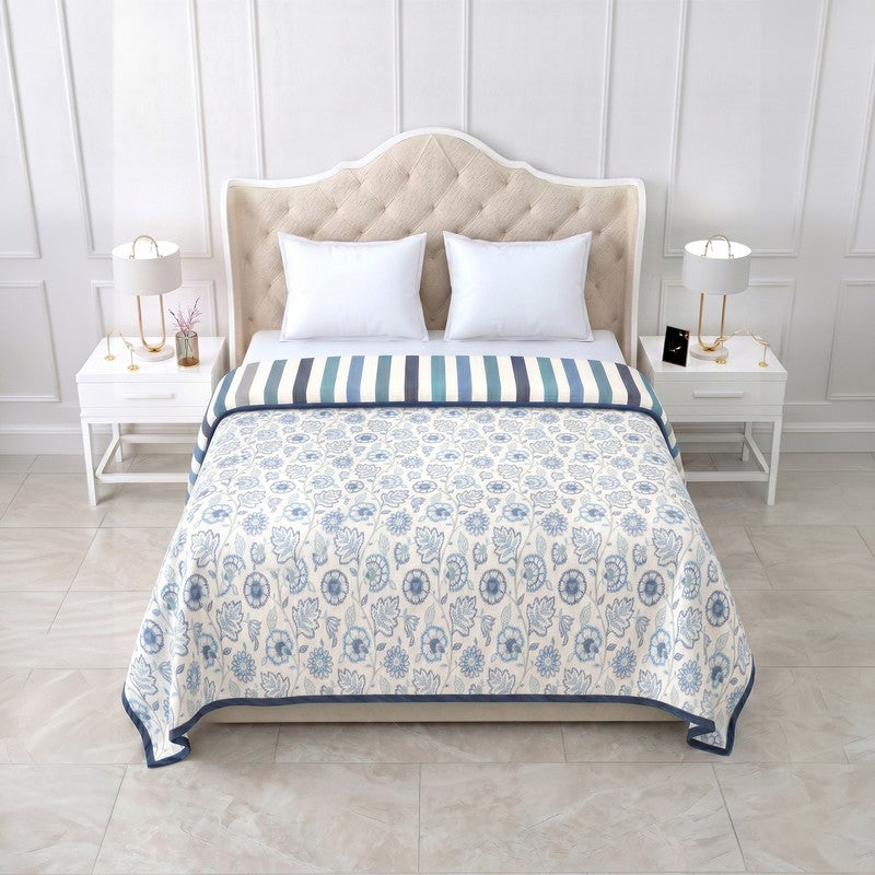 Dream Weave Reversible Printed Cotton Dohar - 200 GSM - Single