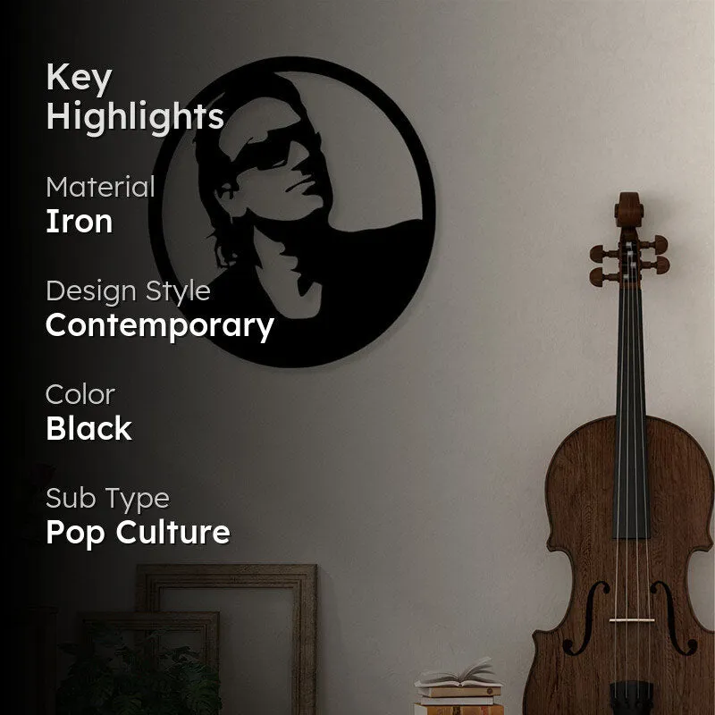 Bono U2 Black Iron Wall Accent media 2