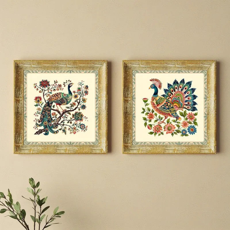 Mayura Ethnika Wall Art - Set Of Two media 1