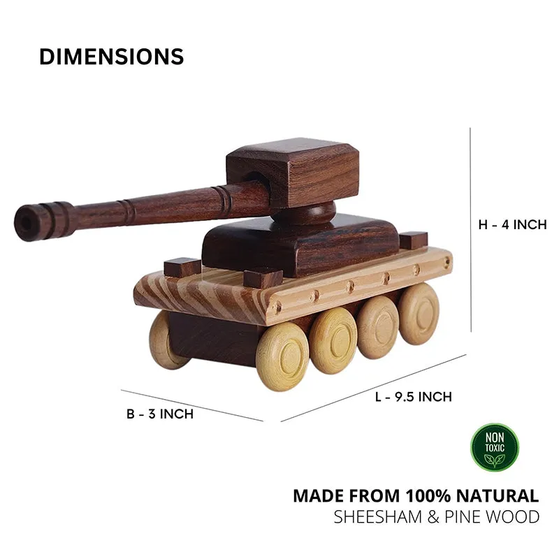 Timber Canon Sheesham Wood Showpiece media 7
