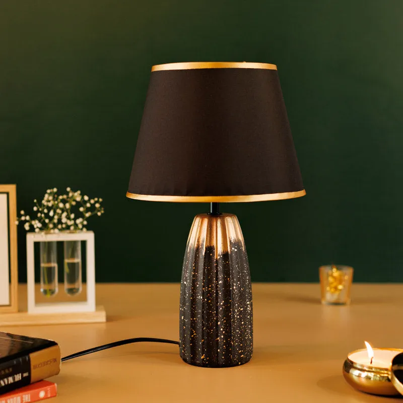 Ebla Ceramic Table Lamp - Black,Brown media 3