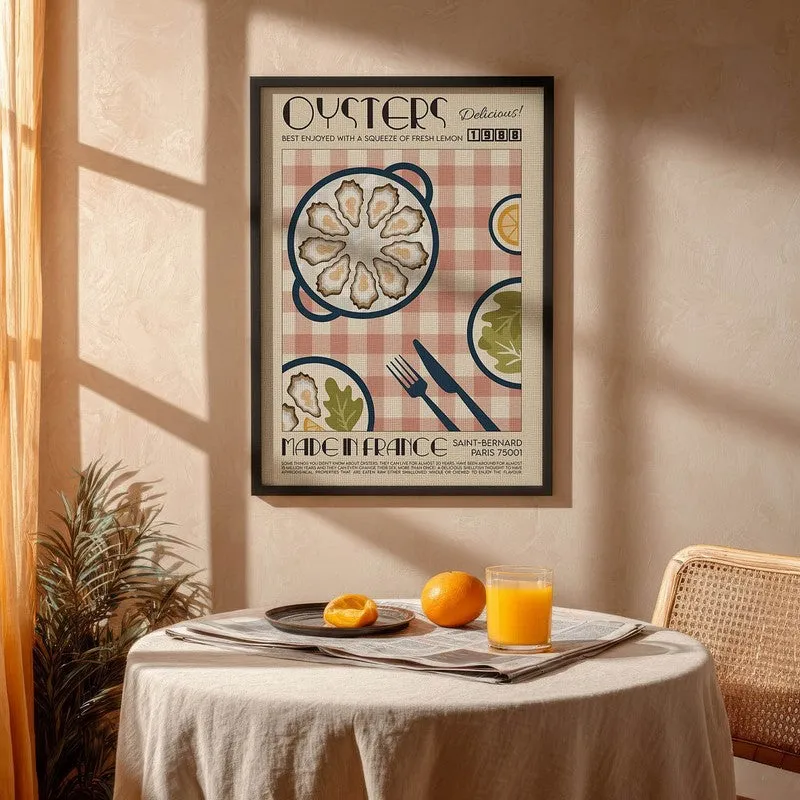 Blooming Brunch Archival Canvas Wall Art - Black media 4