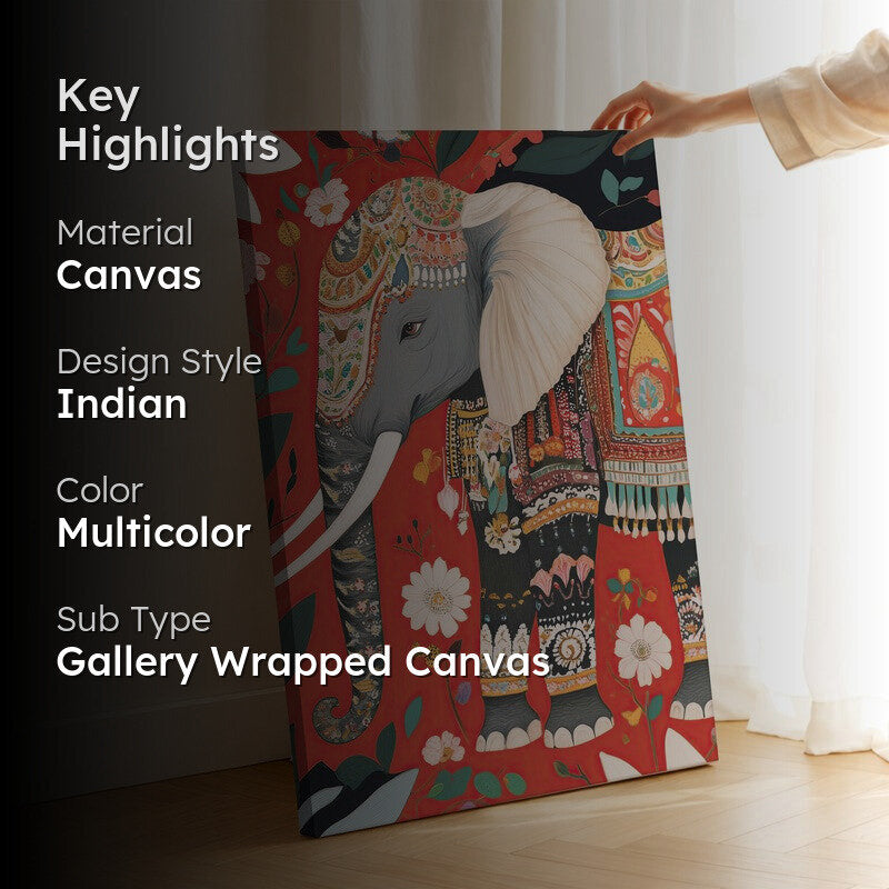 Elephant of Eternal Canvas Wall Art & Paintings media 2