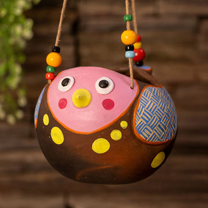 Hoot & Root Hanging Planter - Pink media 3