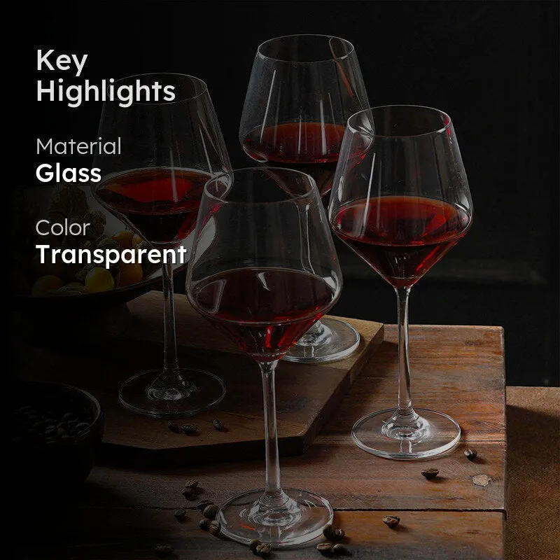 Vintage Vino Red Wine Glass (450 mL) - Set Of Four media 2