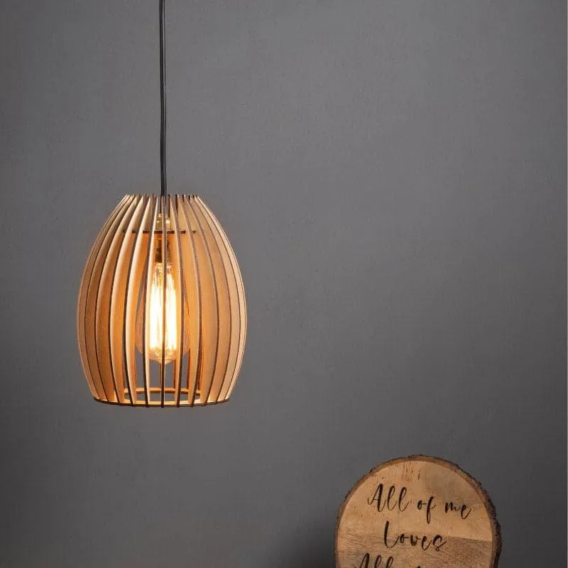 Tyke Wooden Ceiling Lamp media 3