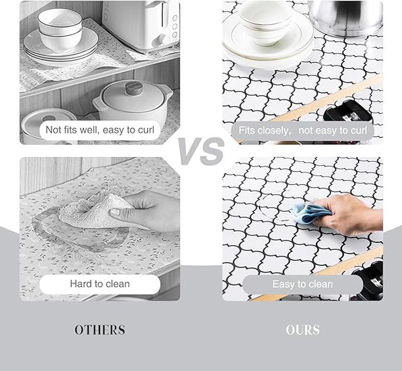 Roma Ethnic Kitchen Shelf Liner Mat (White) - Set Of Two media 11