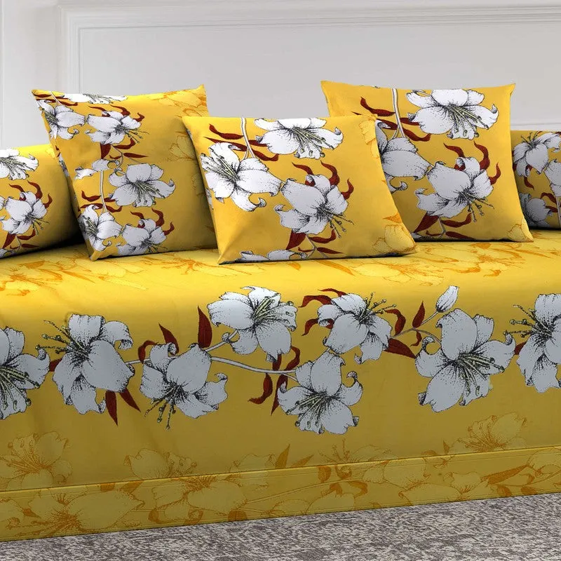 Rosyra Printed Diwan Set - Six Piece Set media 4
