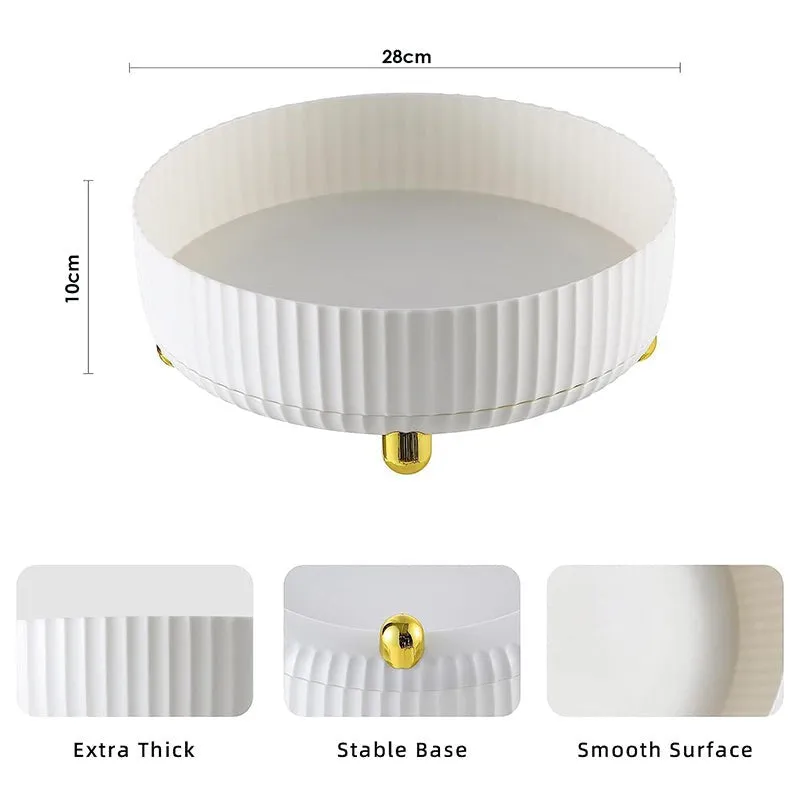Bits & Bliss Revolving Desk Organizer - White media 8