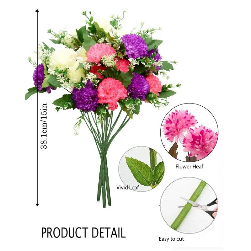 Velvet Petals Real Touch Artificial Flowers - Set Of Three media 8