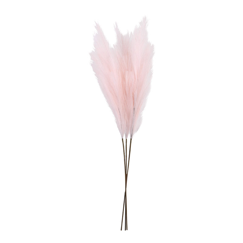 Artificial Realistic Pampas Sticks (Pink) - Set Of Three media 5