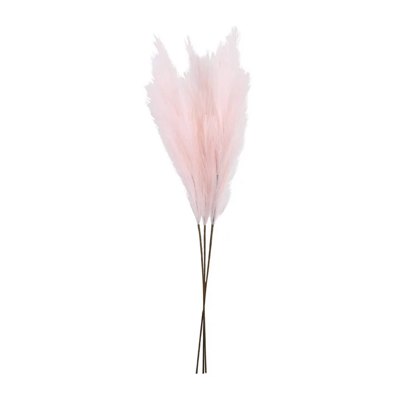 Artificial Realistic Pampas Sticks (Pink) - Set Of Three media 5