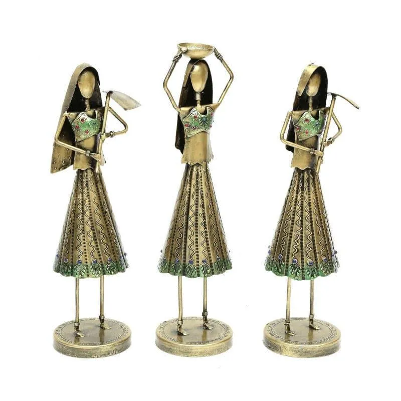 Folk Women  Showpiece - Set Of Three media 3