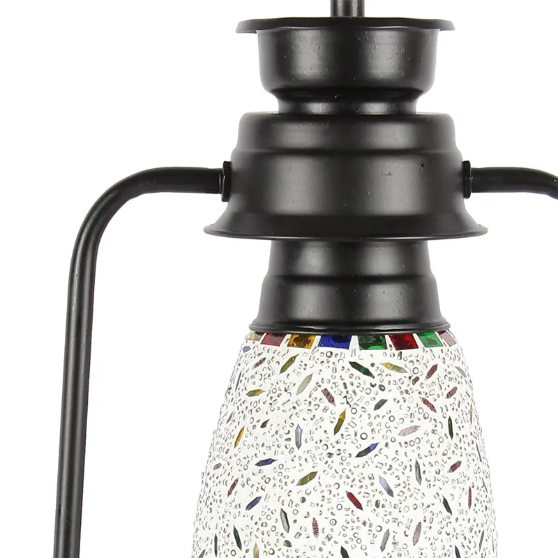 Siera Mosaic Lantern Iron Table Lamp media 3