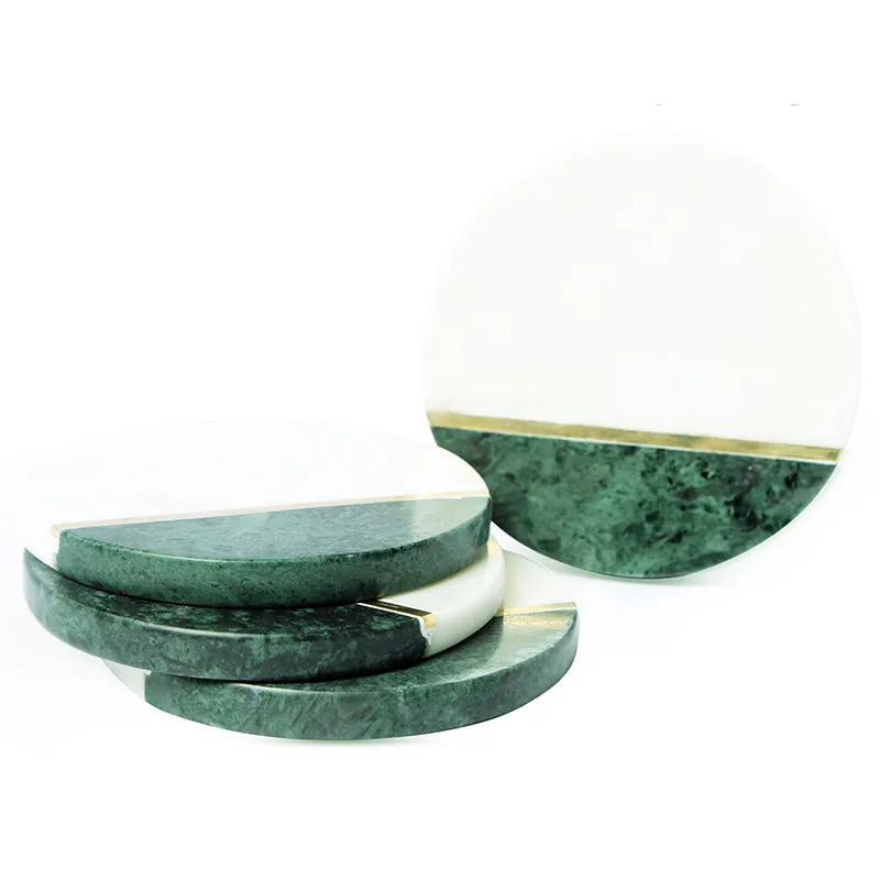 Tesoro Marble Coaster (Green) - Set Of Four media 4