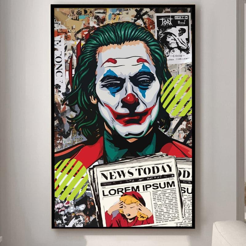 Joker Graffiti Wall Art