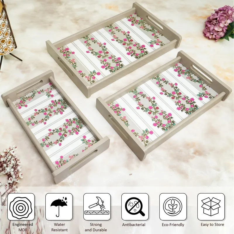 Zeyla Wooden Serving Tray - Set Of Three media 9