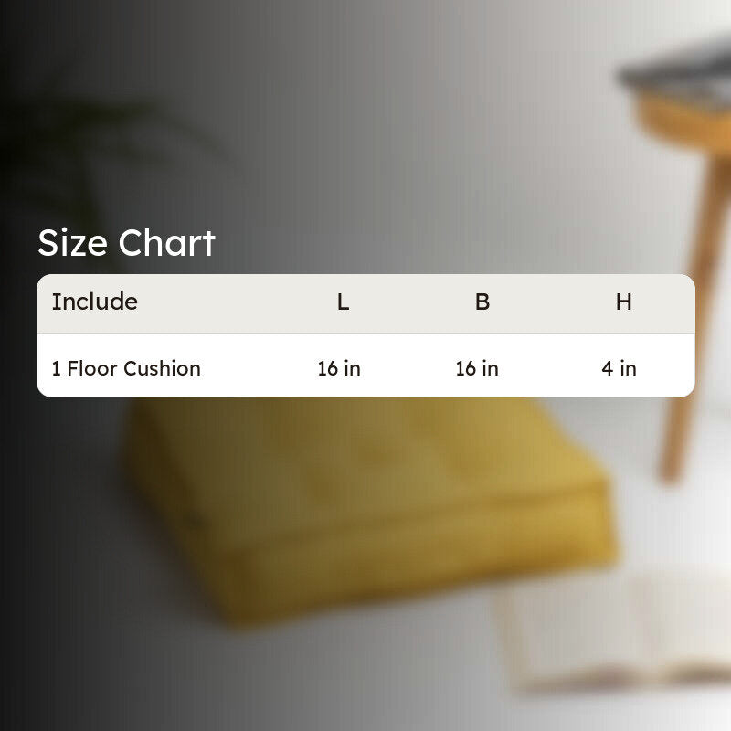 Tara Floor Cushion - Mustard Yellow media 7