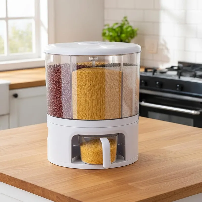 Laxis SpinServe Transparent Polypropylene Container - 10 L media 1