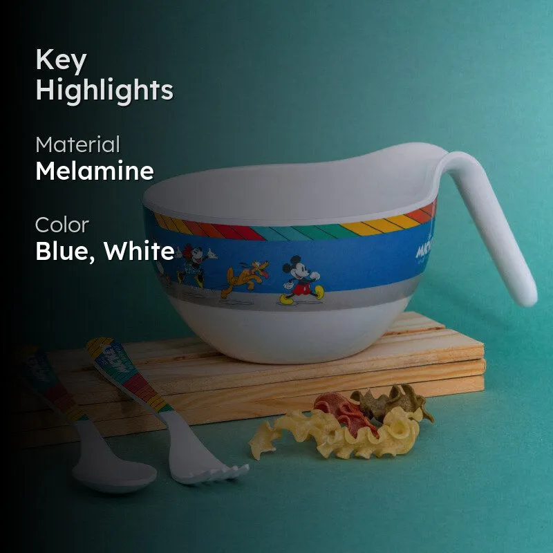Servewell Mickey Friends Kids Bowl With Spoons - 650 ML media 2