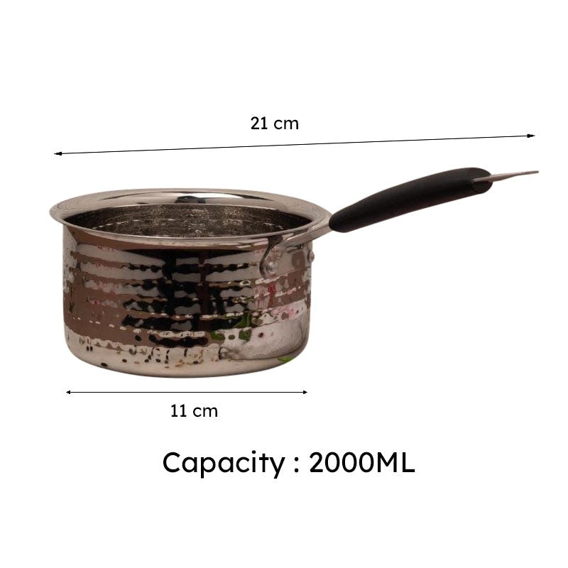 Vintage Charm Hammered Saucepan 2000 ML / 7 Inches media 6