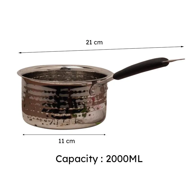 Vintage Charm Hammered Saucepan 2000 ML / 7 Inches media 6