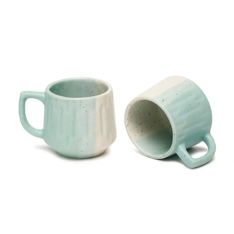 Cobalt Ceramic,Stoneware Tea Cup (120 mL Each) - Set Of Six - 4
