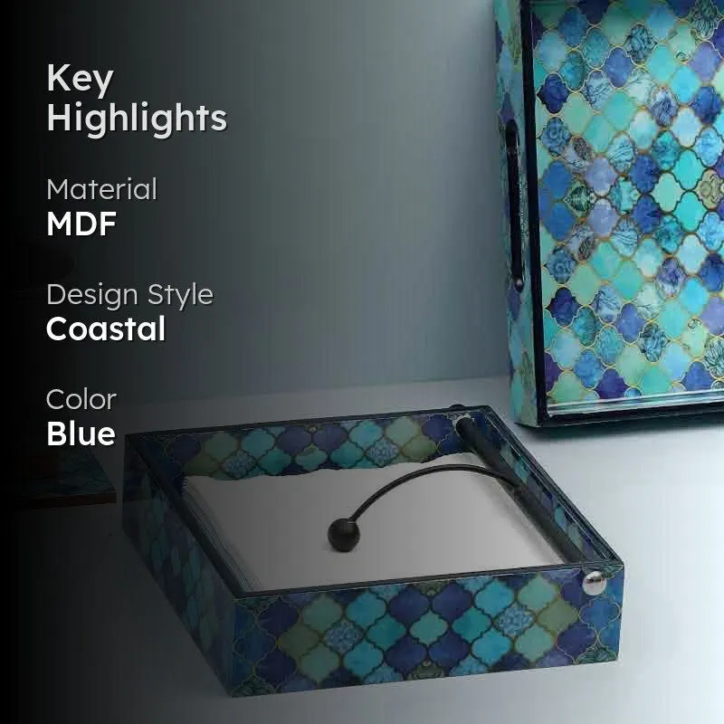 Ombre Checkered Tissue Holder media 2