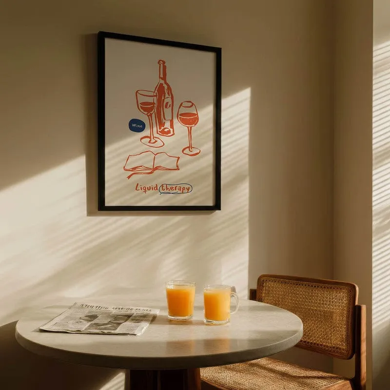 Scarlet Sangria Archival Canvas Wall Art - Black media 5