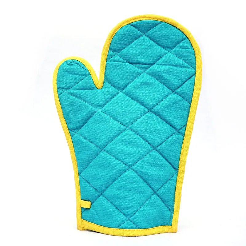 Swayam Teplo Kitchen Gloves (Aqua Blue & Yellow) - Set Of Two media 7