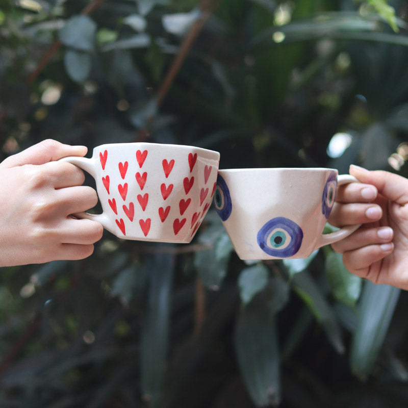 Vimara Ceramic Tea Cup (200 mL Each) - Set of Two