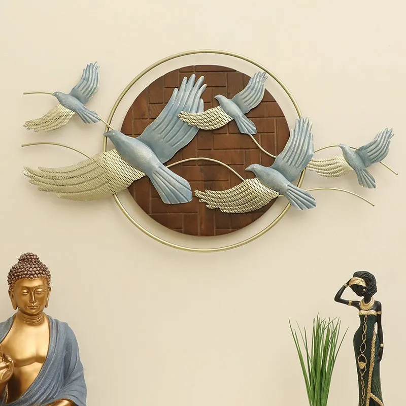 Avian Flight Metal & Wood Wall Accent media 1