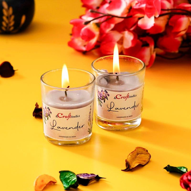 Seema Lavender Scented Candle - Set Of Two media 3