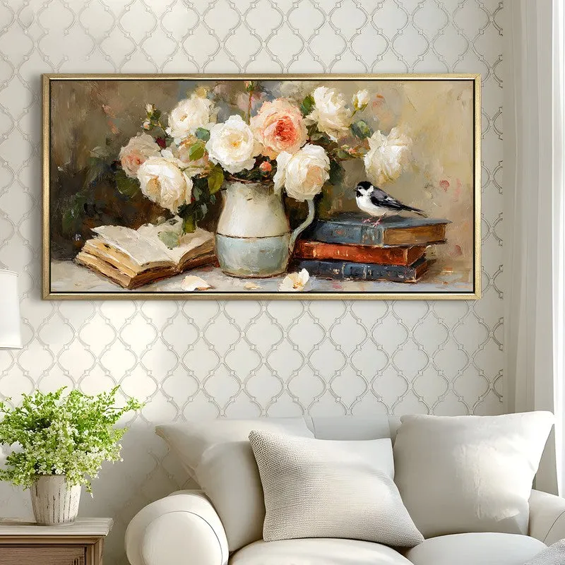Serene Stillness Canvas Wall Painting With Frame media 4
