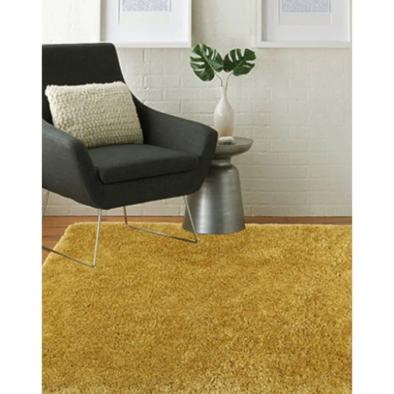 Table Tufted Woven Whisper Rug - Gold media 3