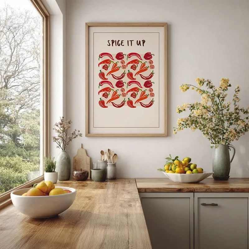 Spice it Up Archival Canvas Wall Art - Brown media 5