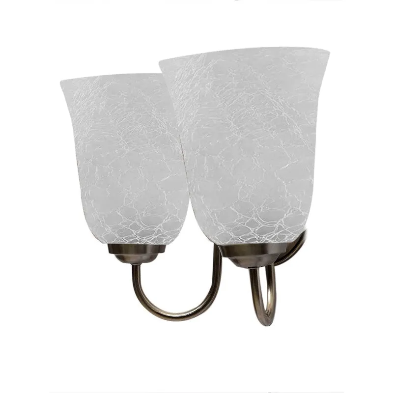 Crystal Bloom Steel Base Glass Wall Lamp media 9