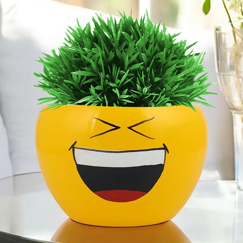 Emoji Fun II Metal Planter - Set Of Two media 4