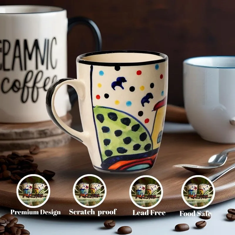 Ceramic Ceramic Coffee Mug (300 mL) - Multicolor media 4