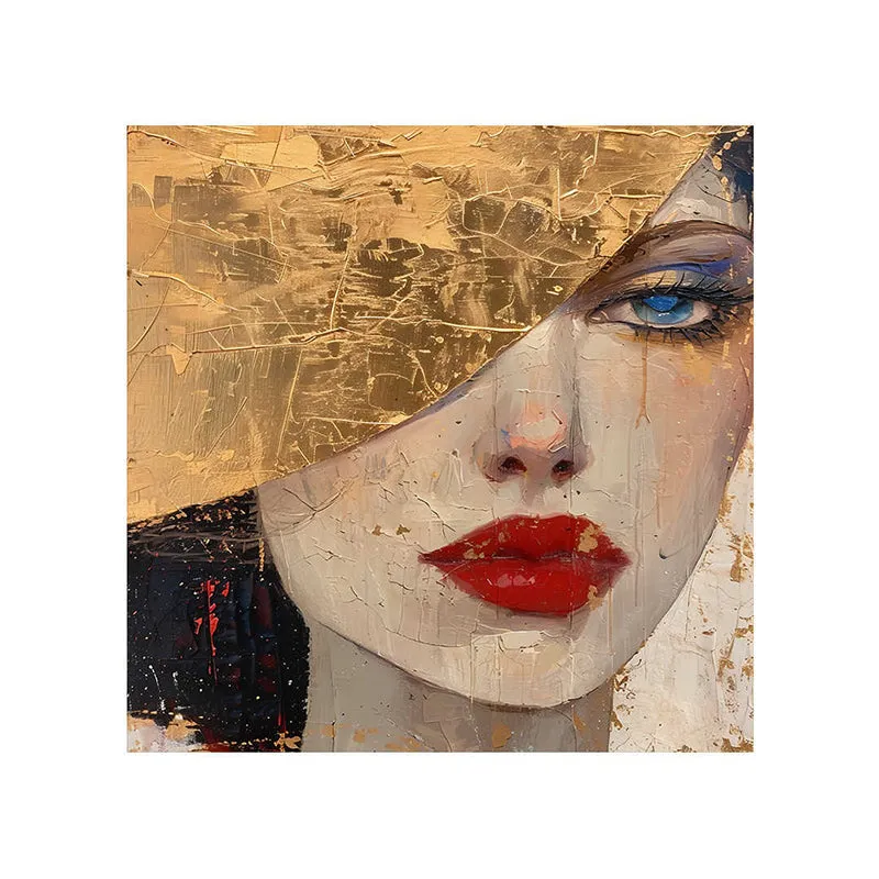 Woman Face Wall Painting media 5